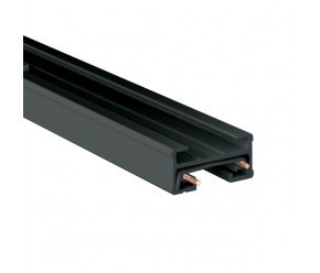 8' track lighting one single 1 circuit, black 