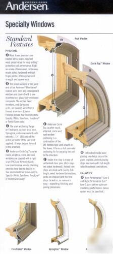 Andersen sandtone venting casement window C145R hp oob