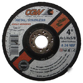 Continental metal grinding wheels -- 4 x 1/4 x 5/8