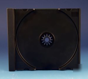 Lot of 10 - single cd black tray for jewel case