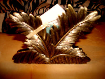 New spotted leopard palm tree business card holder