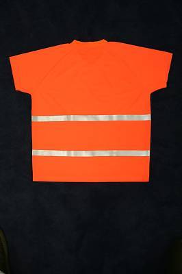 Qty 10 - high visibility orange safety t shirts