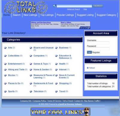 Stunning link website business or fun 1YR free host 