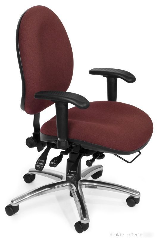 Ofm big & tall 24 hour multi-shift fabric office chair