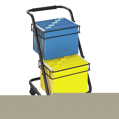 Safco office jazz mobile file storage cart