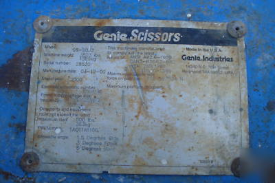 Genie gs-2032 electric scissorlift