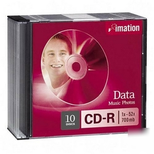 Imation 17332 -10PK 52X cd-r 