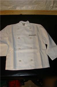 Personalized embroidered kids chef's jacket coat large