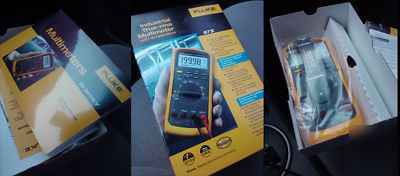 Fluke 87V digital multimeter with temperature