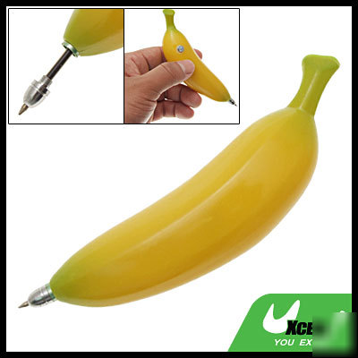 Banana shaped magnetic ballpoint plastic ball point pen