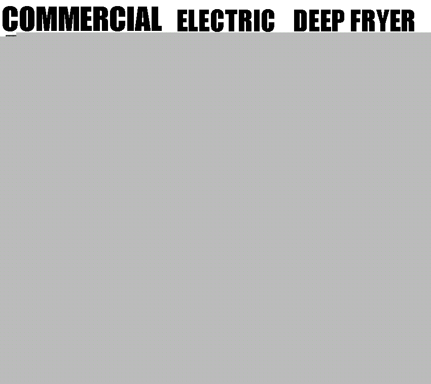 New 2500W commercial electric deep fryer restaurant