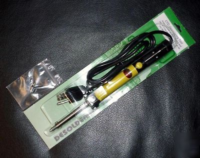 New 40W auto one-hand desoldering iron tool + spare tip 