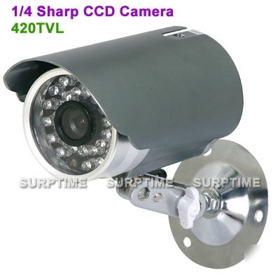 Sharp ccd 6MM lens waterproof ir cctv camera day&night 