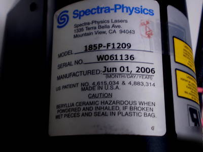 Spectra physics ion argon gas lab laser head 454-676NM