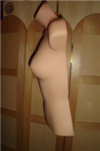 1 3/4 skintone hangin female mannequin for clothes