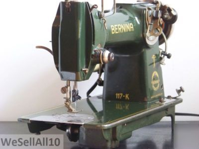 Bernina 117 k zig zag sewing machine leather denim +++