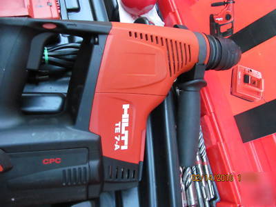 Hilti te 7-a drill & wsr 36-a saw cpc combo kit nice