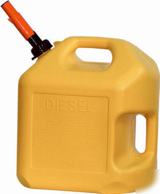 Midwest 8600 5-gallon epa carb yellow poly diesel can