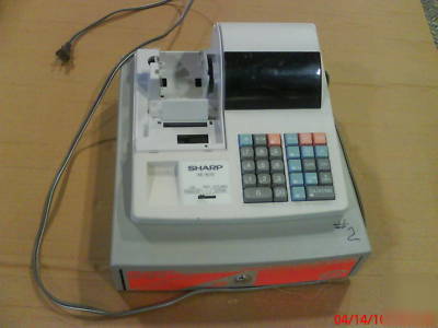 Sharp xe-A110 cash register - used- works - no key