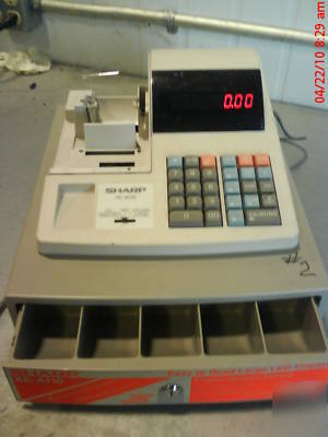 Sharp xe-A110 cash register - used- works - no key