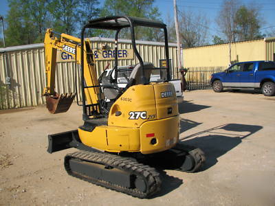  03 john deere 27C mini excavator trackhoe *we deliver*