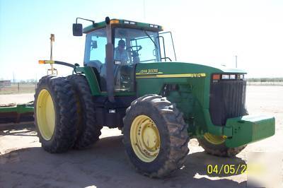 2001 john deere 8410 4X4 tractor laser land scraper gd