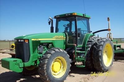 2001 john deere 8410 4X4 tractor laser land scraper gd