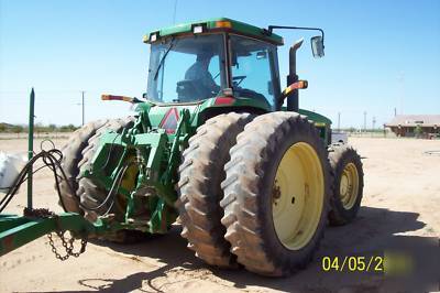 2001 john deere 8410 4X4 tractor laser land scraper gd