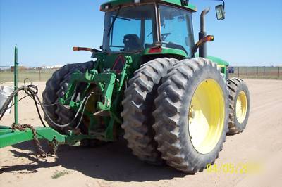 2001 john deere 8410 4X4 tractor laser land scraper gd