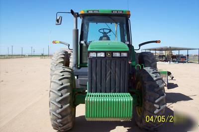 2001 john deere 8410 4X4 tractor laser land scraper gd