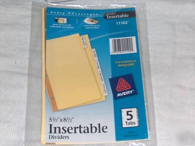 Avery memo size view binders 12CT and avery 11102 5SET