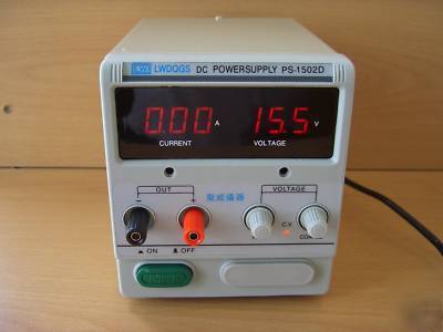 New digital power supply unit (psu),15V/2A/cv, lab use