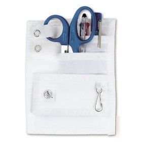 Nurse organizer pocket kit 742 nylon *white / blue*