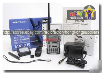 Yaesu vx-7R handheld triple band radio sliver vx-7RS