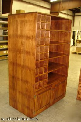 New custom architect blueprint storage cabinet bookcase 