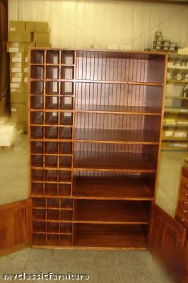 New custom architect blueprint storage cabinet bookcase 