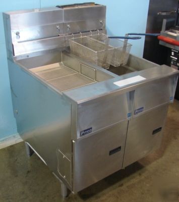 New pitco ng single well fryer with dump station