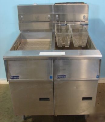 New pitco ng single well fryer with dump station
