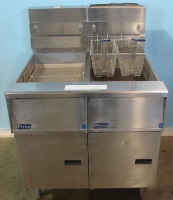 New pitco ng single well fryer with dump station