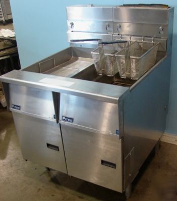 New pitco ng single well fryer with dump station