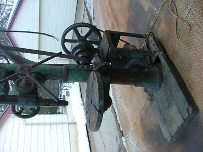 Old drill press, antique production drill press