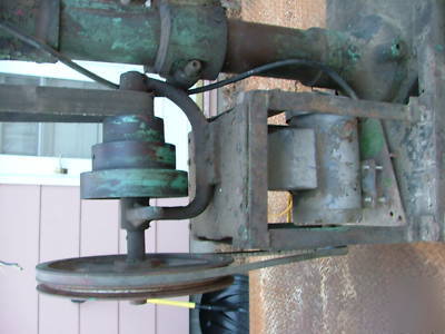 Old drill press, antique production drill press