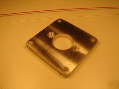 Cnc adapter plate for pittman motor to nema 23 aluminum