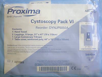 Medline DYNJP5050A cystoscopy pack vi large t-drape