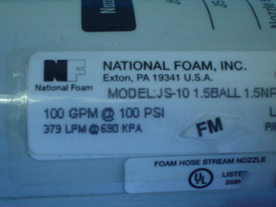 National foam kiddie fire handline proportioner nozzle