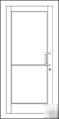 New in box aluminum storefront door & frame