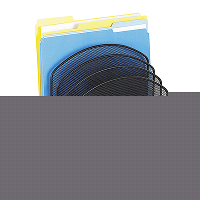 Safco onyx 5 graduated vertical section desk organizer