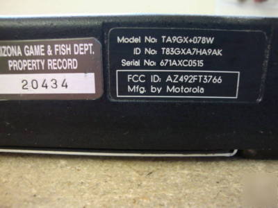 Motorola spectra 100WATT 146-174 vhf T83GXA7HA9AK 02