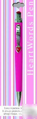 New pink pen patience 1 cor. 13:4 love is patient 