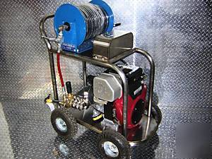 Sewer jetter-drain cleaner snake machine rooter hydro